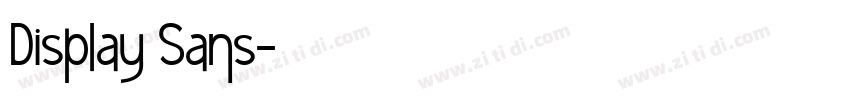 Display Sans字体转换 Display Sans字体转换
